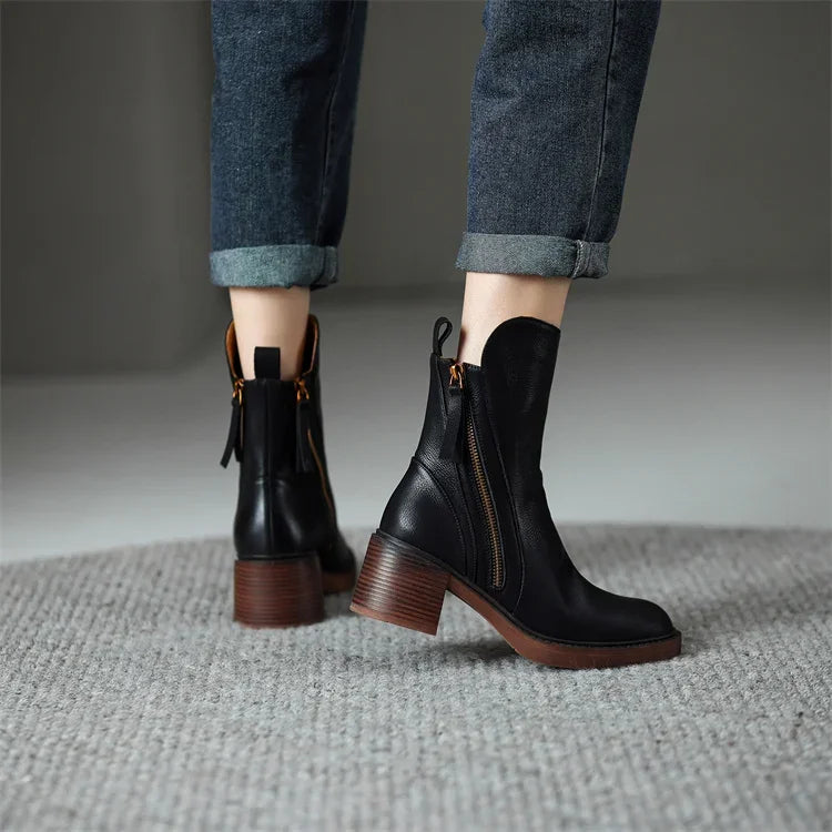 INÈS™ - Bottines en cuir