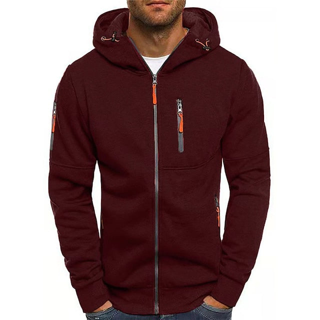 HENRY™ - Sweat à Capuche Zippé Décontracté